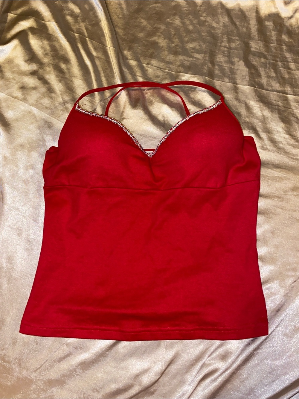 DEAD-STOCK Y2K NEW WITH TAGS Energie Red Cami Top